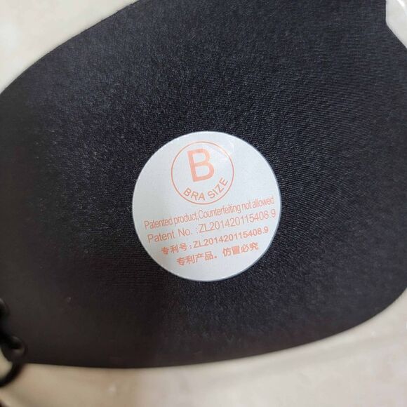 Self Adhesive Bra B Cup Backless Winged Goddess Black - Picture 4 of 10